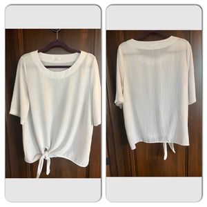 Pleione tie side blouse